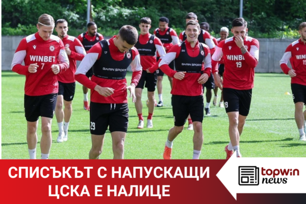 Topwin News: ЦСКА е с готов списък с напускащи
